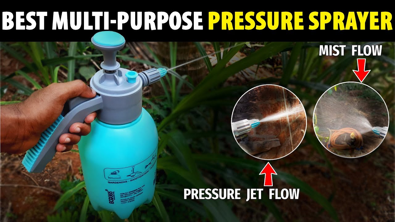 2L Hand-held Portable Water/Chemical Sprayer Pump Pressure Garden Spray  Bottle