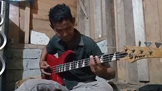 Cover bass rindu #sahara band oleh Om bur