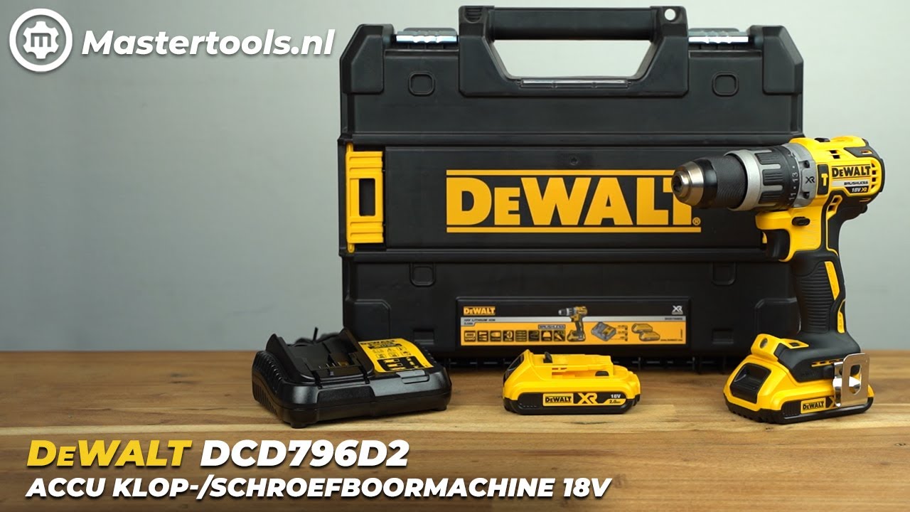 DeWALT DCD796D2 Accu | Mastertools.nl YouTube