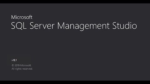 Microsoft SQL Server Management Studio 18.1 버전 다운로드 및 설치