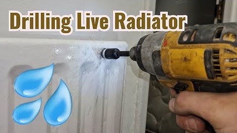 Broken Bleed Valve DIY, Drilling LIVE Easi Bleed to Radiator. Link Below