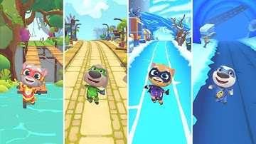 Talking Tom Hero Dash: Talking Tom,Talking Ben,Talking Ginger,Talking Hank (Android/iOS) Gameplay