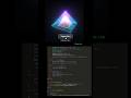 Holographic 3D Pyramid made with |HTML| Full  code in description⚡#3danimation #coding #programming