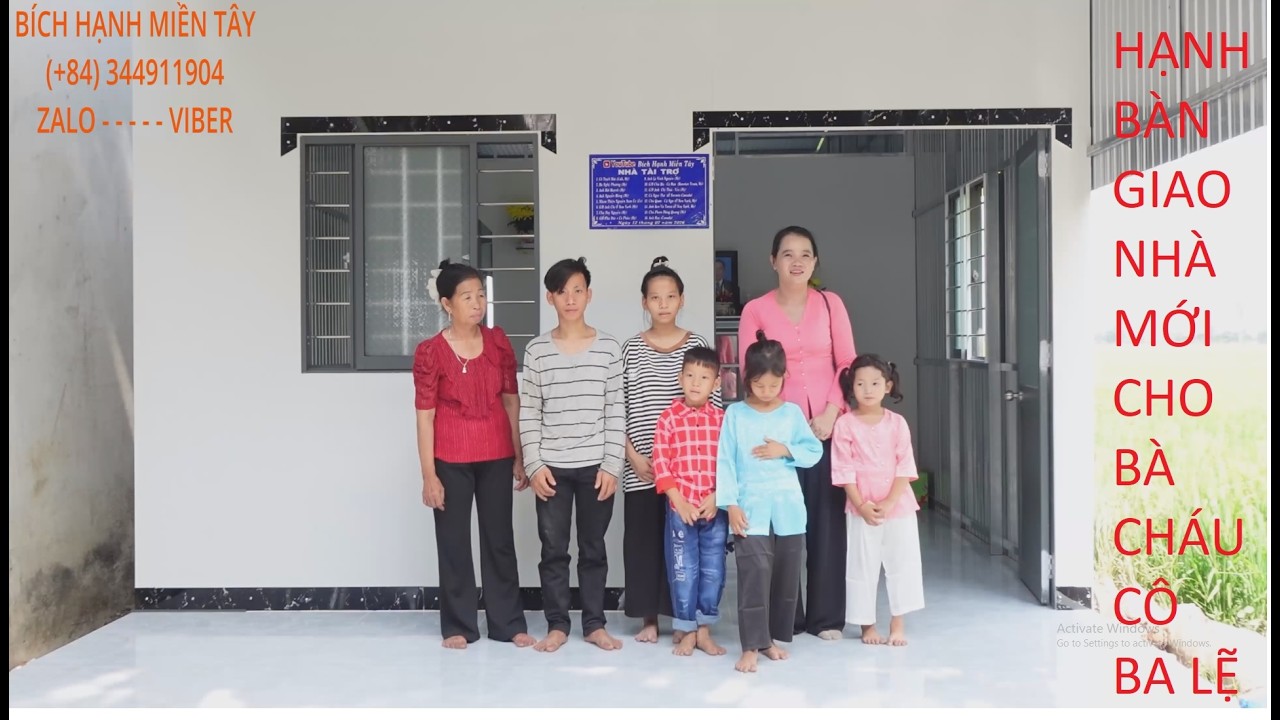 1359 BÀN GIAO NHÀ MỚI CHO G\Đ CÔ 3 LỆ - CÔ 3 NHẬN NHIỀU NIỀM VUI TỪ QUÝ MTQ | BHMT