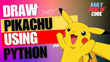 Pokemon Pikachu Drawing Using Python | Free Source code