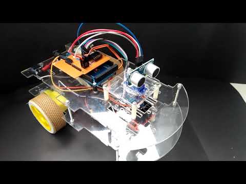 Autonomous Arduino Robot to Avoiding Obstacle with Radar Visualization by Processing