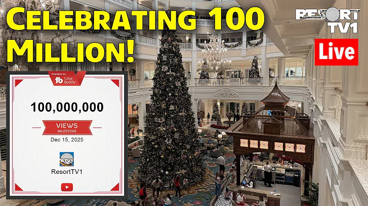 🔴Live: Celebrating 100 Million Views on YouTube at Magic Kingdom Monorail Resorts - 12-19-25