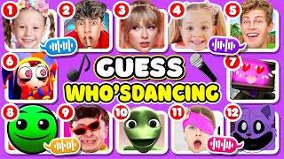 🔊Guess Who's DANCING🕺🎵 Guess The Meme | Salish Matter, MrBeast,Wednesday,Elsa,Diana,Ferran, Lay Lay