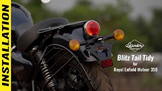 How to install Blitz Tail Tidy on Royal Enfield Meteor 350 | Bandidos DIY