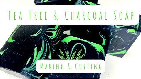 How To Make Tea Tree & Charcoal Cold Process Essential Oil Soap PLUS False Trace Explained