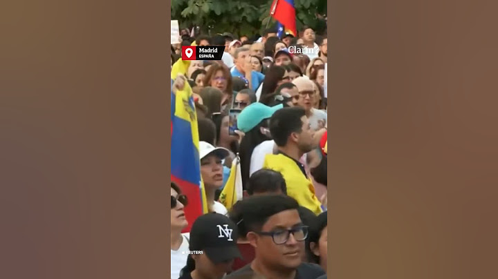 Venezolanos protestan en Madrid: responden al llamado de María Corina Machado