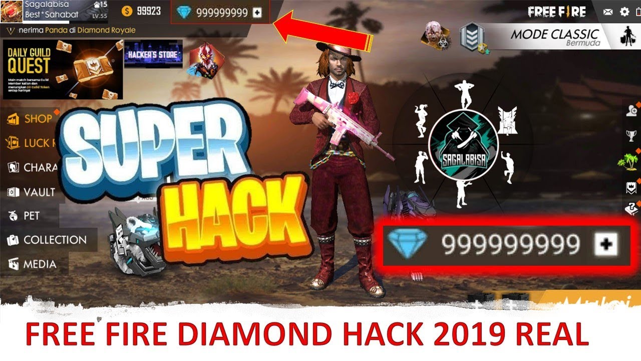 TERBARU...!! FREE FIRE DIAMOND HACK 2019 REAL - 