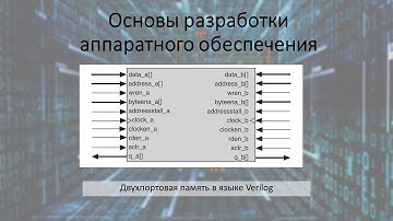 Двухпортовая память в языке Verilog