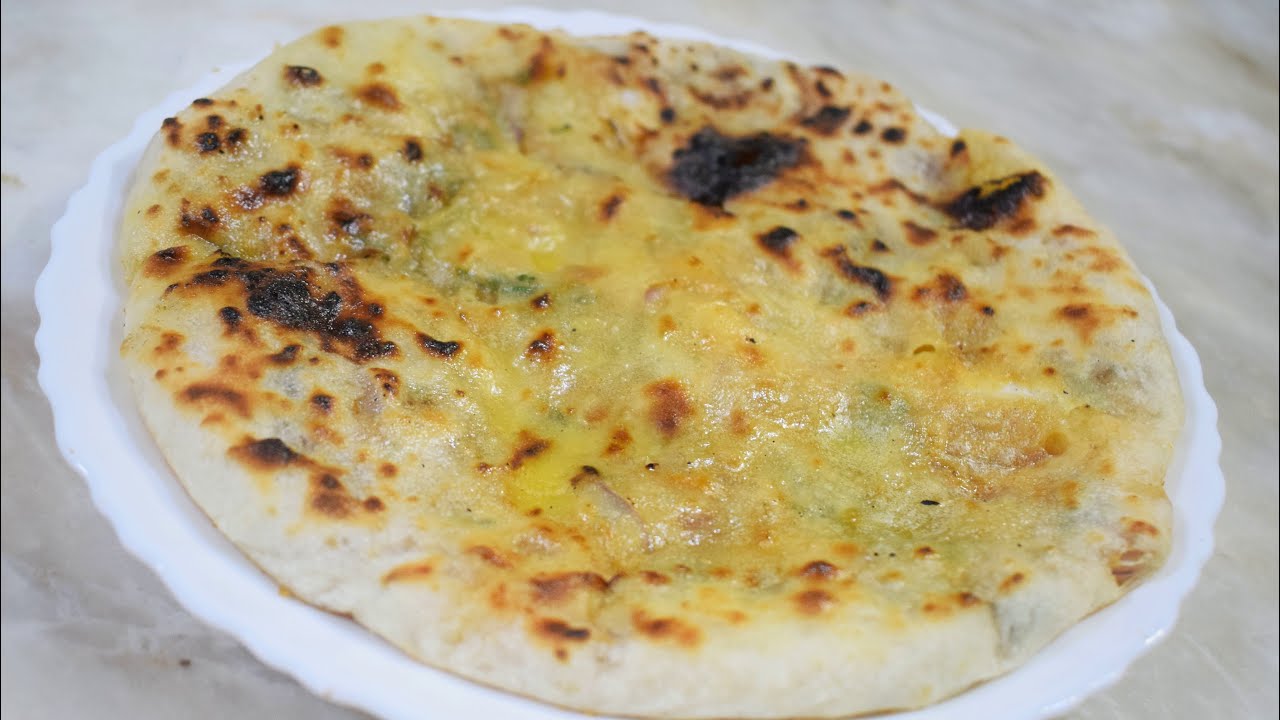 Aloo Naan on Tawa Aloo Naan Recipe Stuffed Potato Naan Bread YouTube