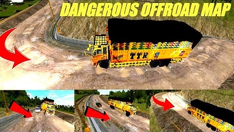 Dangerous Secret Offroad map Mod for bus simulator Indonesia video|mod map bussid 3.7.1|mod map