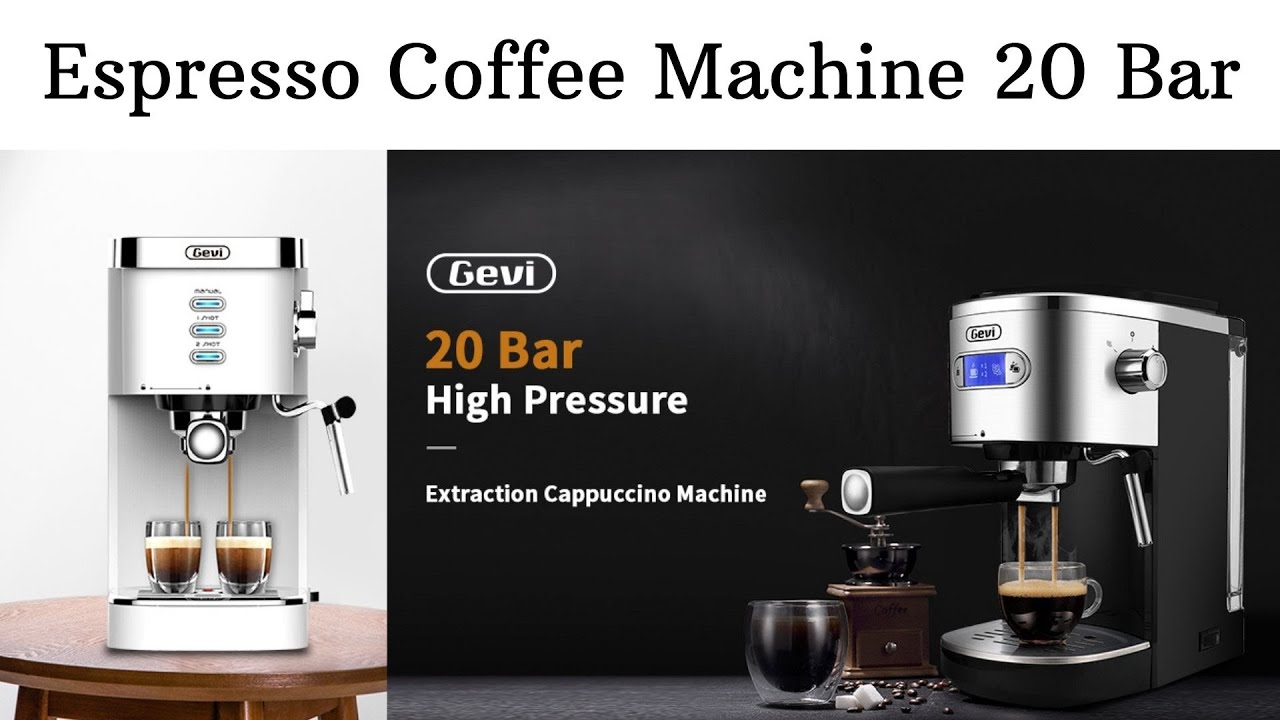 Espresso Coffee , GEVI 2 Models 20 bar 