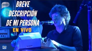 Breve Descripción De Mi Persona Cuarteto De Nos Vivo Velódromo 2015