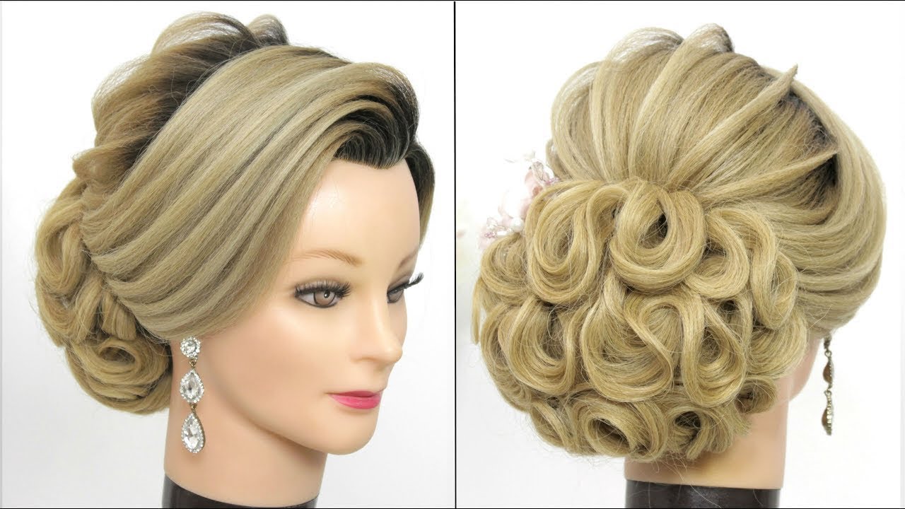 Изысканная свадебная прическа в стиле «старых денег»: низкий пучок | Урок по созданию свадебной п...