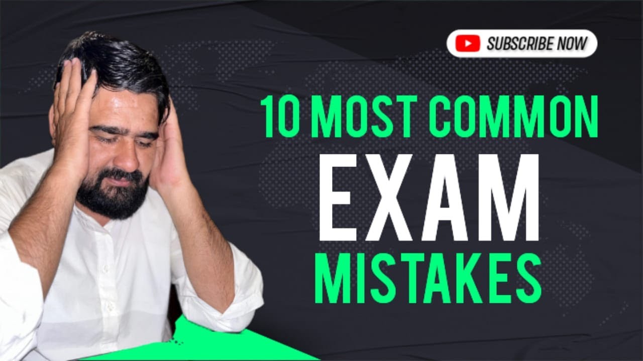 Avoid These Common Exam Mistakes At All Costs YouTube