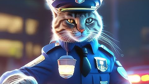 Police cat #ai #chatgpt #cute #cat #aicat