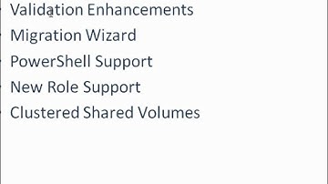 New Cluster Features with Windows 2008 R2