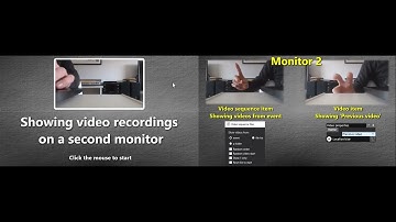 Showing video recordings on a second monitor with RightBooth