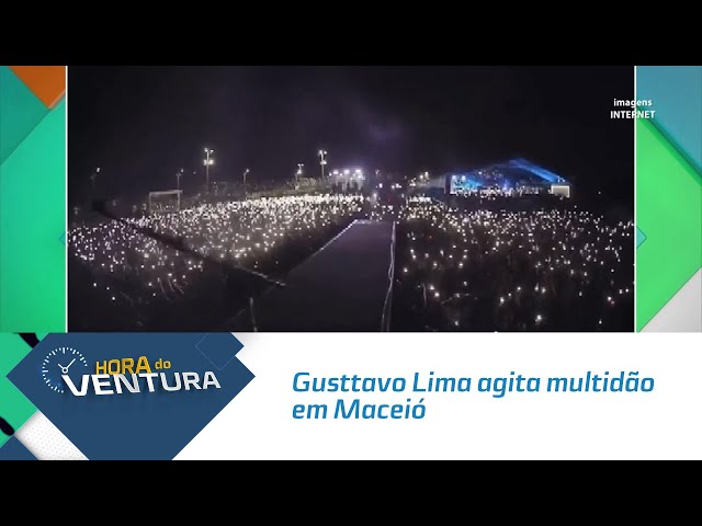 Gusttavo Lima agita multidão em Maceió