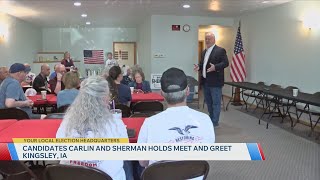 Candidates Carlin and Sherman hold meet and greet