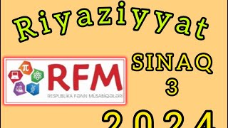 Fənn müsabiqəsi SINAQ İMTAHANI RİYAZİYYAT