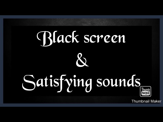 ASMR || satisfying and relaxing noises for sleep *dark screen*