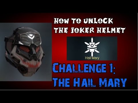 Advanced Warfare: How To Complete The Hail Mary Challenge (JOKER  HELMET) 