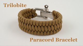 Trilobite Paracord Bracelet with U-Shackle