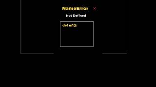 3.3. NameError: Not Defined | Python Error Fix #coding #python