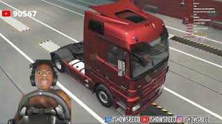 IShowSpeed first time playing EURO TRUCK SIMULATOR 2 screenshot 5