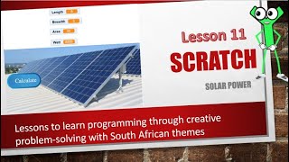Scratch Lesson 11 solar power