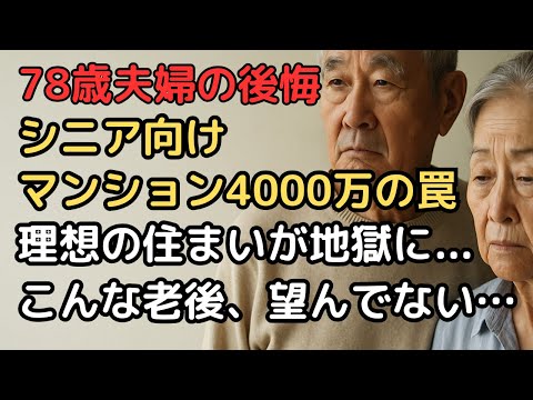 78歳夫婦、シニア向けマンションを4000万円で購入して後悔した理由