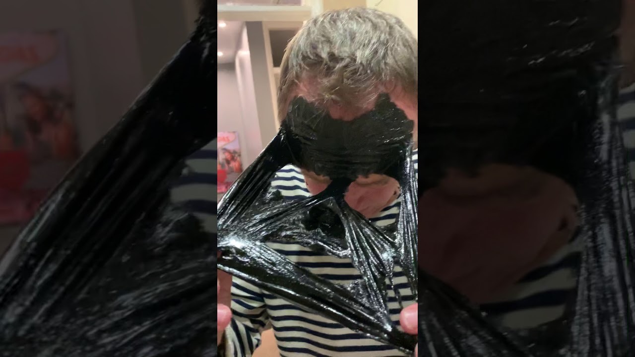 Charcoal face mask fail,  peel off goes horribly wrong.