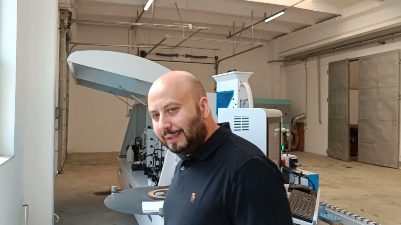 Masina industriala de aplicat folia pe cant KDT KE-706