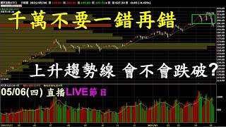 20210506【陳智霖分析師 直播LIVE】上升軌道會跌破嗎 不要一錯再錯|台積電、大立光、亞光、宏捷科、尖點、長科*、宇瞻、宏碁、凌通、大中、先進光、智原、卜蜂