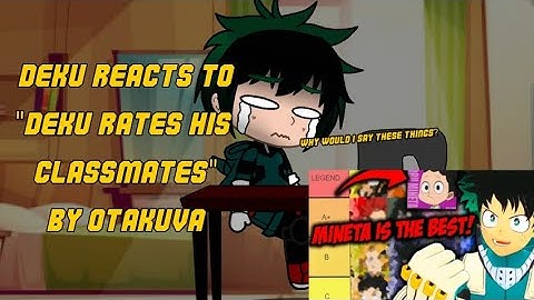 //Deku reacts to "deku rates his classmates by @OtakuVA// Mha x Gacha Club