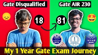 My complete Gate journey from 18 to 81 Marks | Gate 2026 motivation 🔥