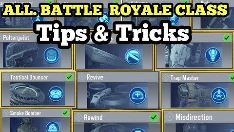 All Battle Royale Class Showcase in COD Mobile | BR Class Tips & Tricks Call of Duty Mobile
