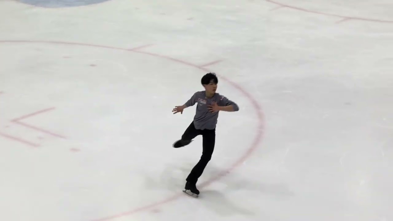 2026 Junior Worlds Taiga Nishino JPN free program practice Tallinn, EST 05/03/2026