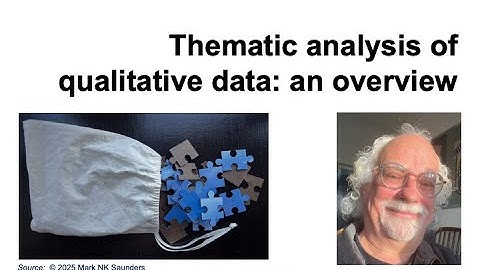 Thematic analysis of qualitative data: an overview