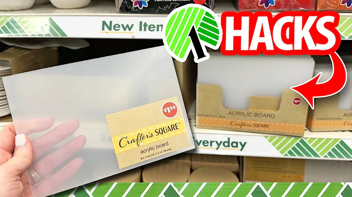 🔥DON'T walk past this DOLLAR TREE item again! NEVER SEEN BEFORE acrylic board DIYs & HACKS!