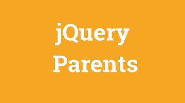 jQuery Ancestors Parents Selector - Jquery Tutorial For Beginners