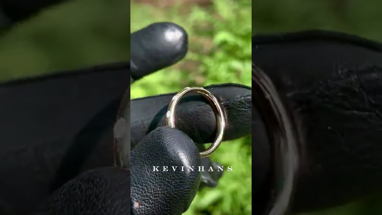 Flush Diamond Ring, 3.00 MM Flush set Moissanite Diamond Eternity Band,14K White Gold Flush