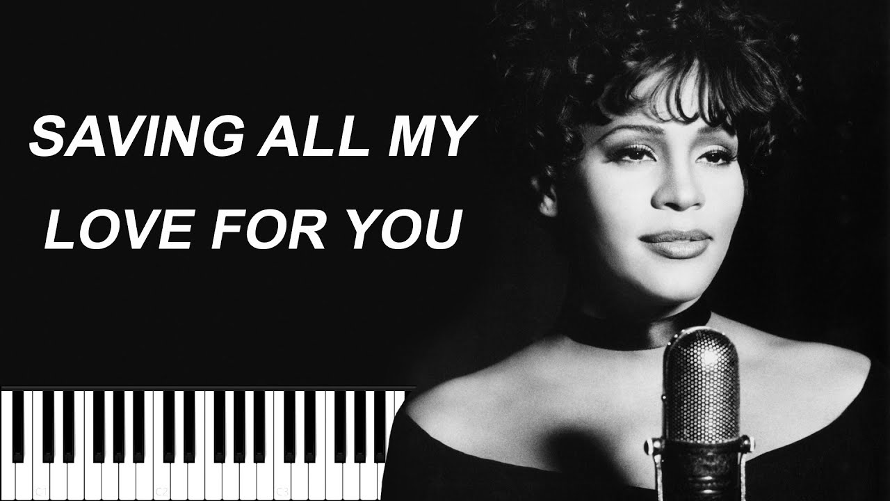 Whitney Houston - Saving All My Love For You Piano Tutorial