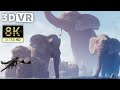 VR180 3D VIDEO | Dragon & Giant Elephant - 8K ULTRA HD 60FPS