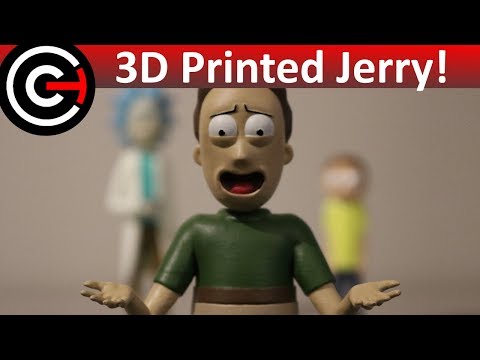 3D Printed Jerry! [Rick and Morty] - Backwards Shirt Jerry